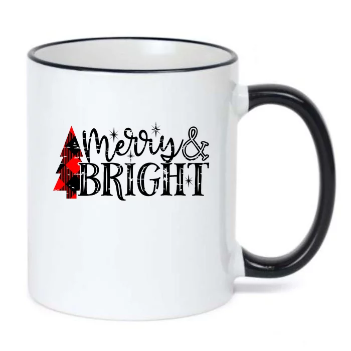 Merry & Bright Black Color Changing Mug