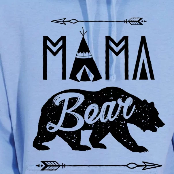 Mama Bear Mothers Day Family Matching Couple Unisex Surf Hoodie