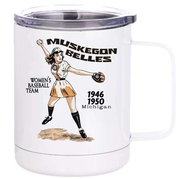 Muskegon Belles Front & Back 12oz Stainless Steel Tumbler Cup