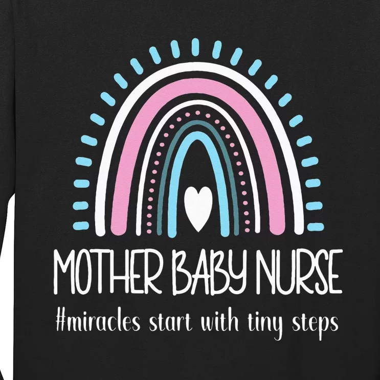 Mother Baby Nurse Appreciation Postpartum Nursing Student Long Sleeve Shirt