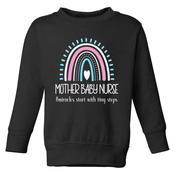 Mother Baby Nurse Appreciation Postpartum Nursing Student Toddler Sweatshirt