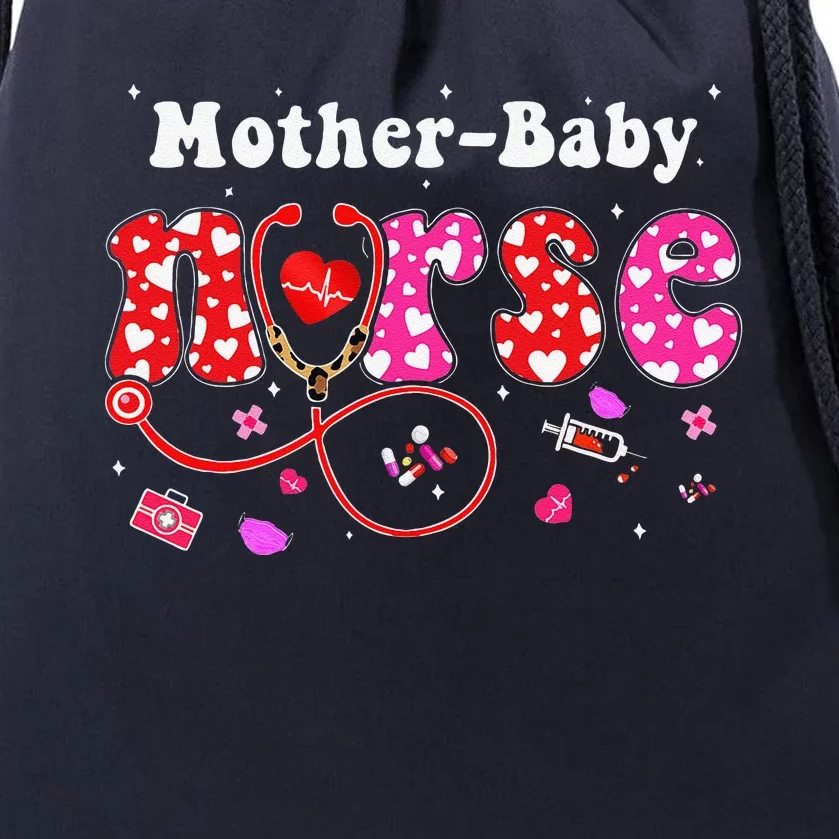 Mother Baby Nurse Appreciation Postpartum Nurse Valentine Drawstring Bag