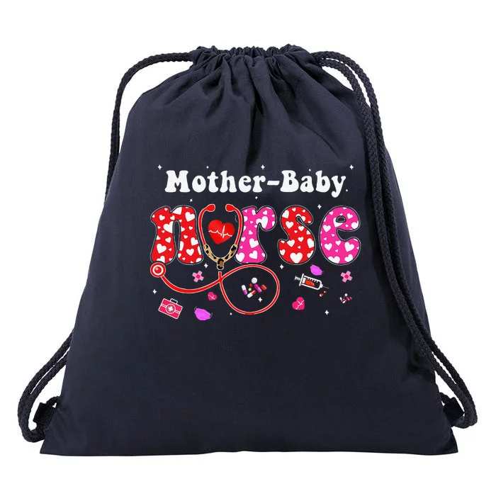 Mother Baby Nurse Appreciation Postpartum Nurse Valentine Drawstring Bag