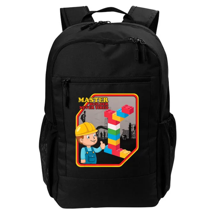 Master Builder Never Tired Construction Building Blocks Toy Daily Commute Backpack