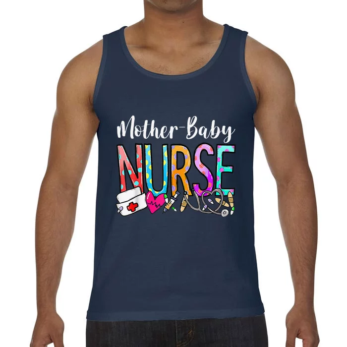 Mother Baby Nurse Appreciation Postpartum Nurse Valentines Funny Comfort Colors® Tank Top