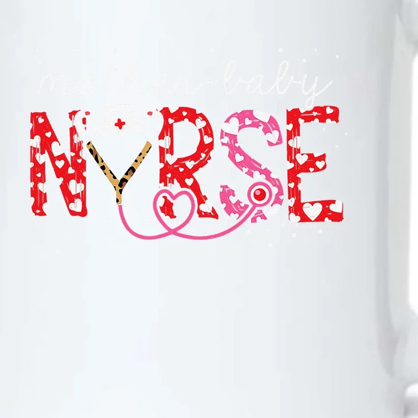 Mother Baby Nurse Appreciation Postpartum Nurse Valentines Black Color Changing Mug