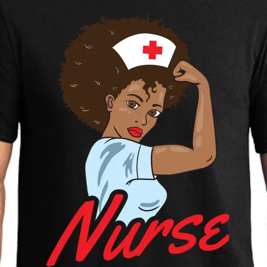 Melanin Black Nurse Clothing Gift African American Gift Pajama Set