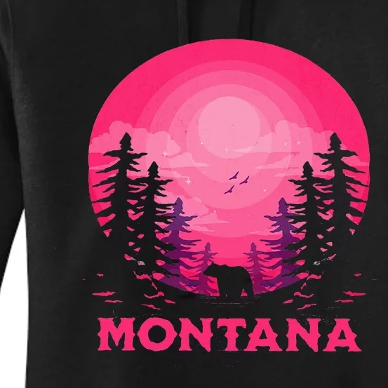 Montana Bear Nature Outdoors Women's Pullover Hoodie