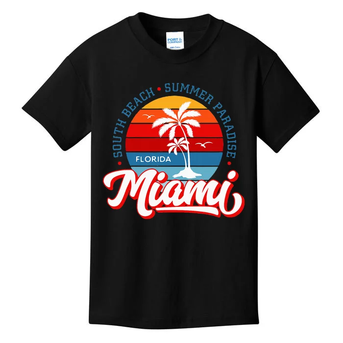 Miami Beach Noveltyi Love Miami Miami Kids T-Shirt