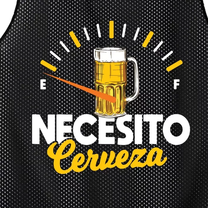 Mexican Beer Necesito Cerveza Cool Funny Sayings Mesh Reversible Basketball Jersey Tank