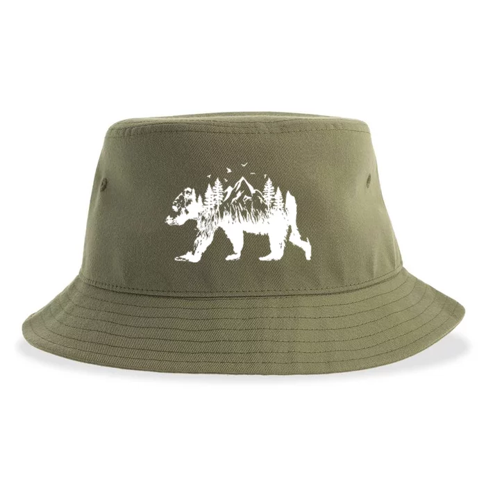 Mountain Bear Nature Sustainable Bucket Hat