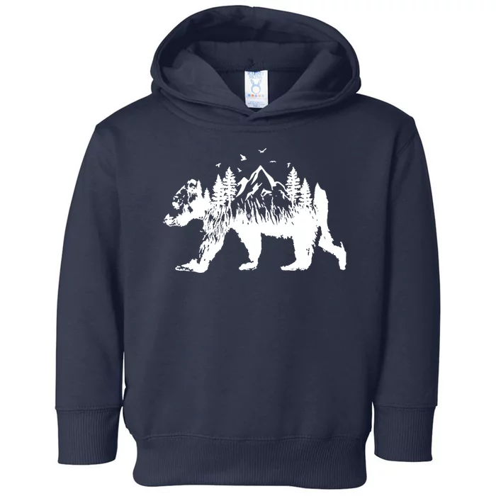 Mountain Bear Nature Toddler Hoodie