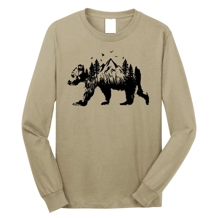 Mountain Bear Nature Long Sleeve Shirt