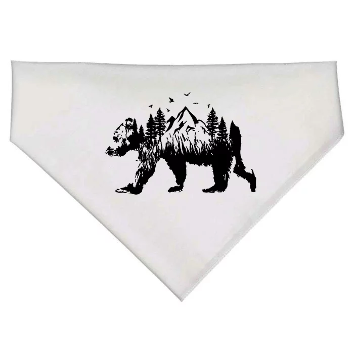 Mountain Bear Nature USA-Made Doggie Bandana