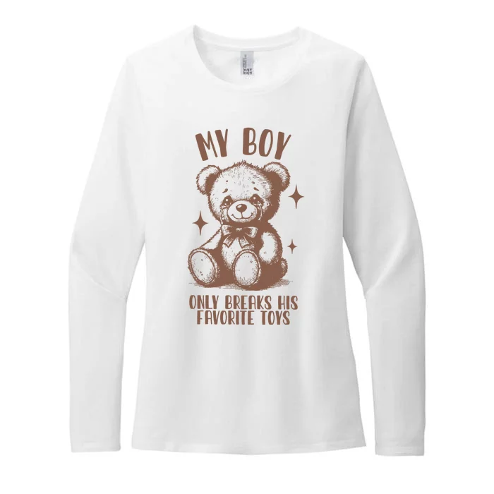 My Boy Only Breaks His Favorite Toys Ttpd Womens CVC Long Sleeve Shirt