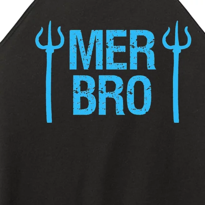 Merbro Brother of a Mermaid Women’s Perfect Tri Rocker Tank