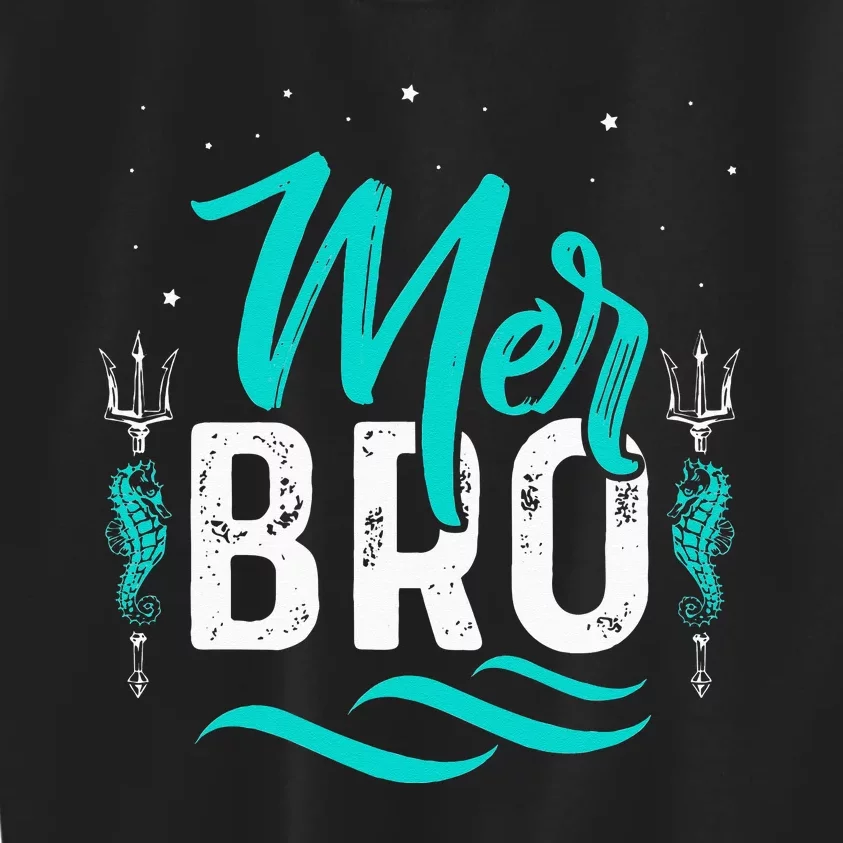 Merbro Brother of a Mermaid Merman Kids Sweatshirt