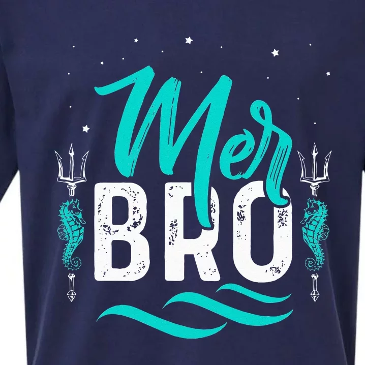 Merbro Brother of a Mermaid Merman Sueded Cloud Jersey T-Shirt