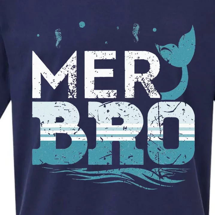 Merbro Brother of a Mermaid Merman Sueded Cloud Jersey T-Shirt