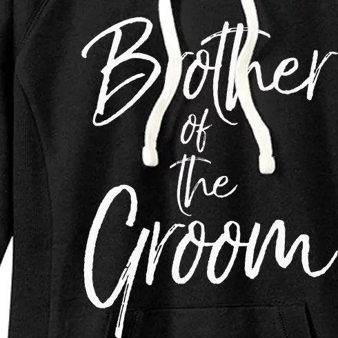 Matching Bridal Party Gifts For Family Brother Of The Groom Women's Fleece Hoodie