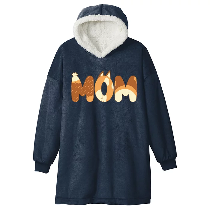 Mom Birthday Party Mom Mother’S Day Cute Dog Hooded Wearable Blanket