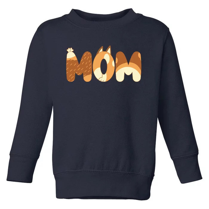 Mom Birthday Party Mom Mother’S Day Cute Dog Toddler Sweatshirt