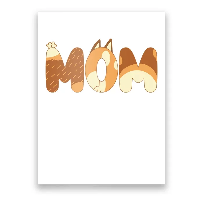 Mom Birthday Party Mom Mother’S Day Cute Dog Poster