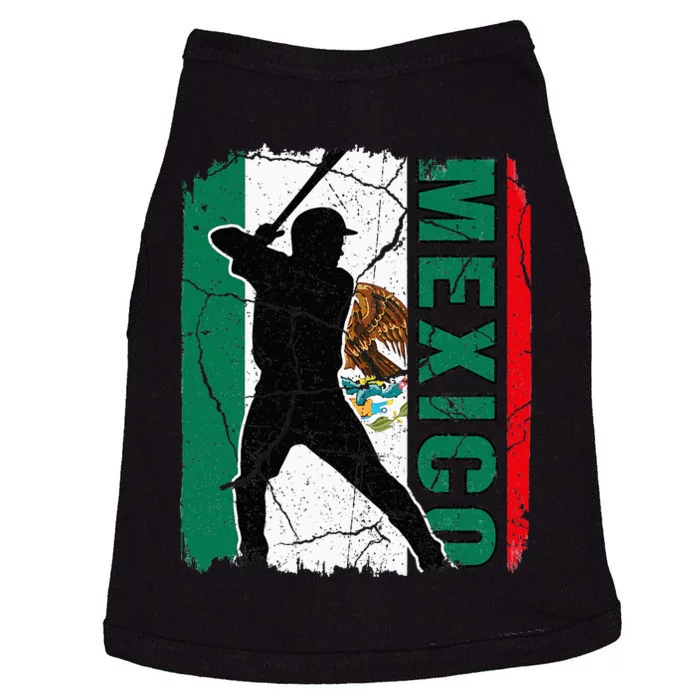 Mexican Baseball Player Mexico Flag Baseball Fans Doggie Tank