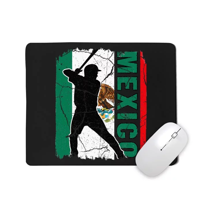 Mexican Baseball Player Mexico Flag Baseball Fans Mousepad