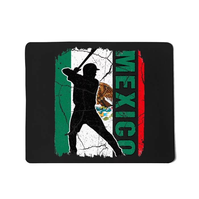 Mexican Baseball Player Mexico Flag Baseball Fans Mousepad