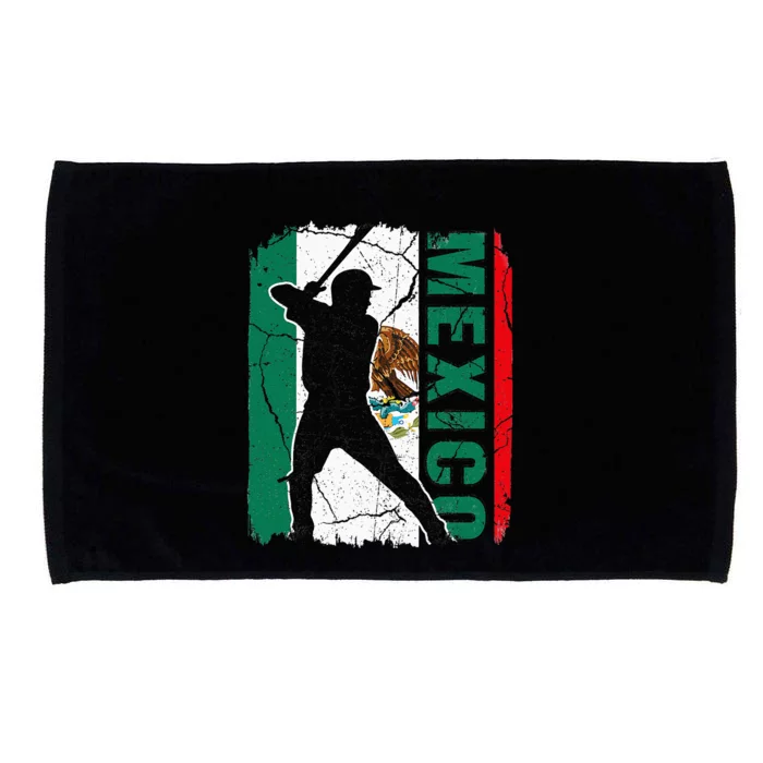 Mexican Baseball Player Mexico Flag Baseball Fans Microfiber Hand Towel