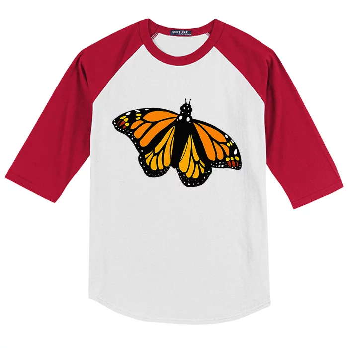 Monarch Butterfly Pocket By Milkweed Mavens Nature Kids Colorblock Raglan Jersey