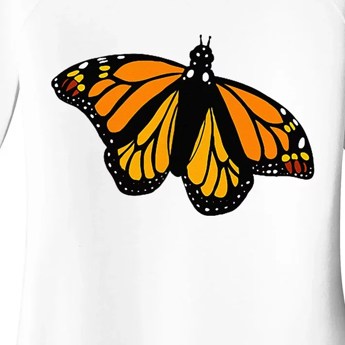 Monarch Butterfly Pocket By Milkweed Mavens Nature Women's Perfect Tri Tunic Long Sleeve Shirt