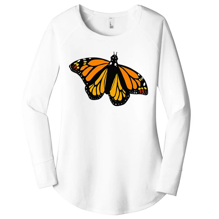 Monarch Butterfly Pocket By Milkweed Mavens Nature Women's Perfect Tri Tunic Long Sleeve Shirt