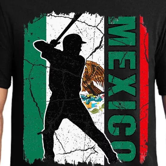 Mexican Baseball Player Mexico Flag Baseball Fans Pajama Set