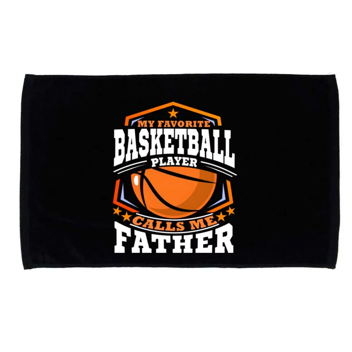 My Basketball Player Calls Me Father Gift Microfiber Hand Towel