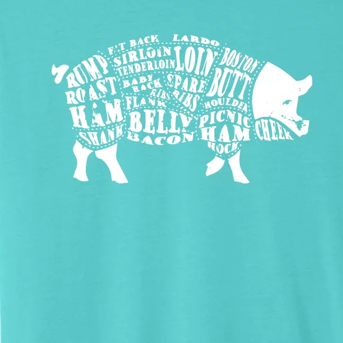 Men BBQs Pig Cuts Barbecue And Grilling ChromaSoft Performance T-Shirt