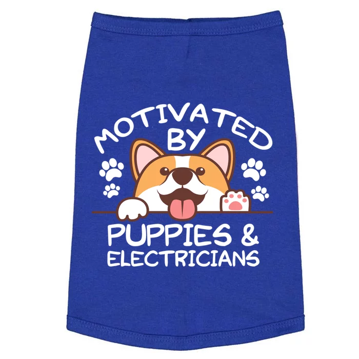 Motivated By Puppies And Electricians Gift Electricians Gift Doggie Tank