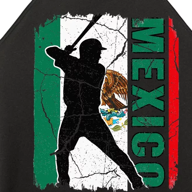 Mexican Baseball Player Mexico Flag Baseball Fans Women’s Perfect Tri Rocker Tank