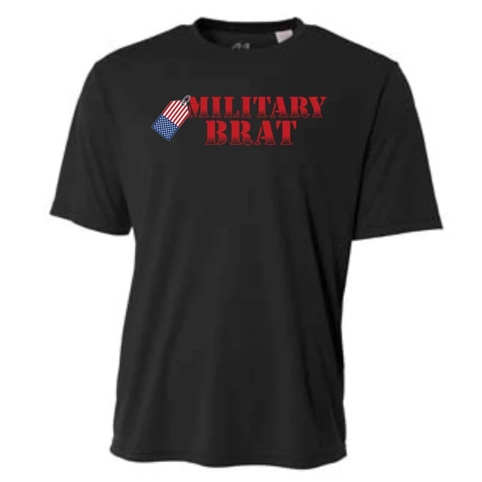 Military Brat Patriotic Gift Cooling Performance Crew T-Shirt