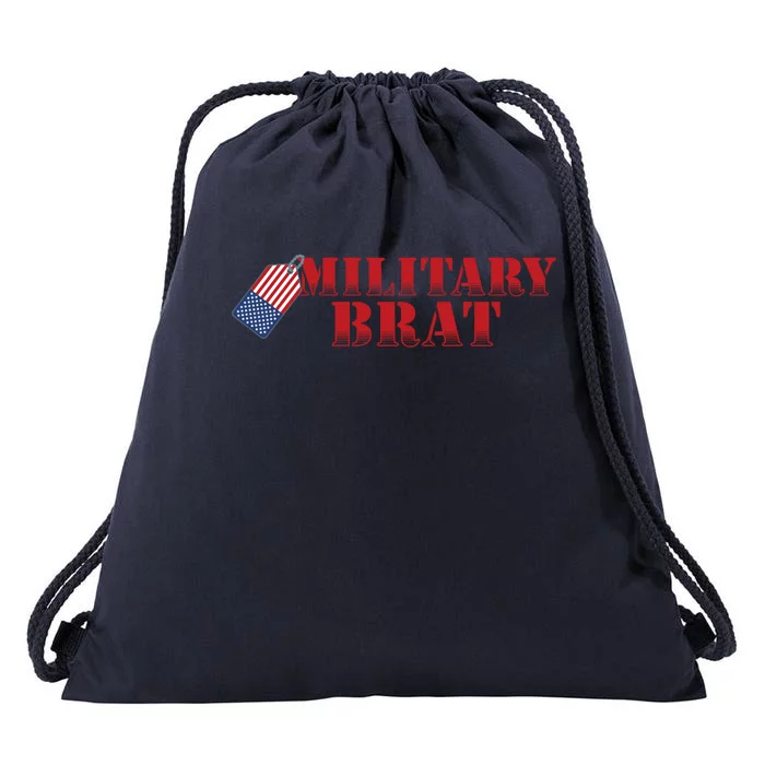 Military Brat Patriotic Gift Drawstring Bag