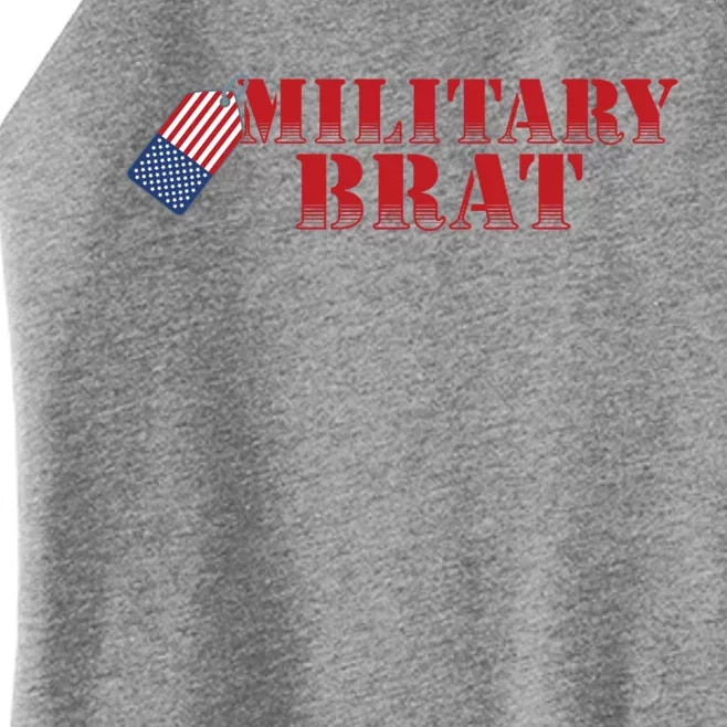 Military Brat Patriotic Gift Women’s Perfect Tri Rocker Tank