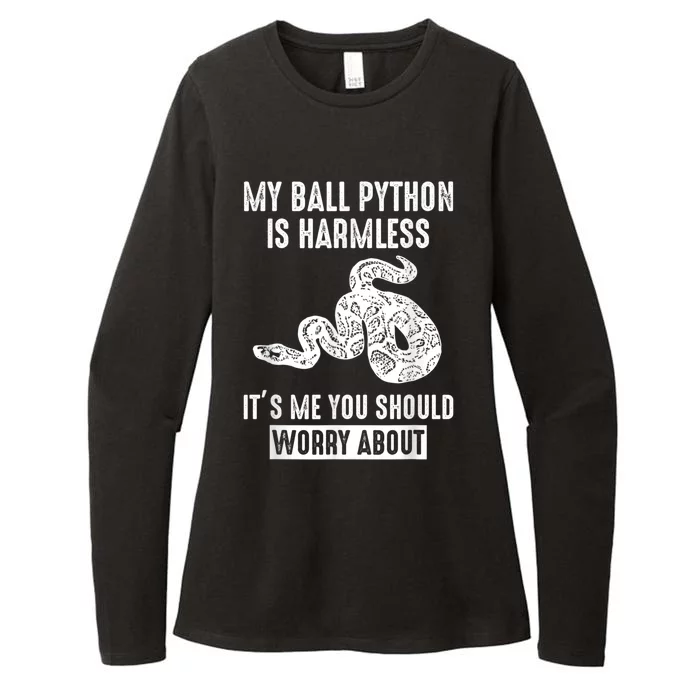 My Ball Python Is Harmless Snake Lover Gifts For Kids Men Womens CVC Long Sleeve Shirt