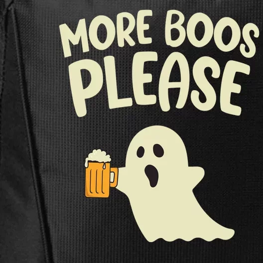 More Boos Please Cute Funny Halloween Ghost Party City Backpack