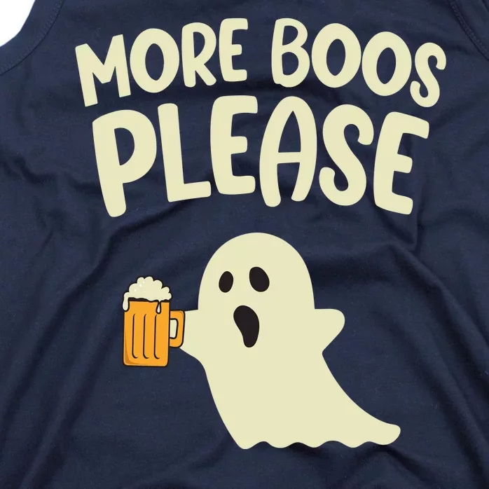 More Boos Please Cute Funny Halloween Ghost Party Tank Top