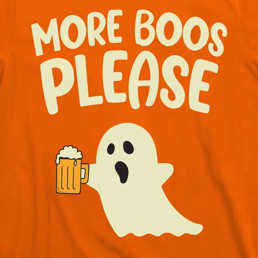 More Boos Please Cute Funny Halloween Ghost Party T-Shirt