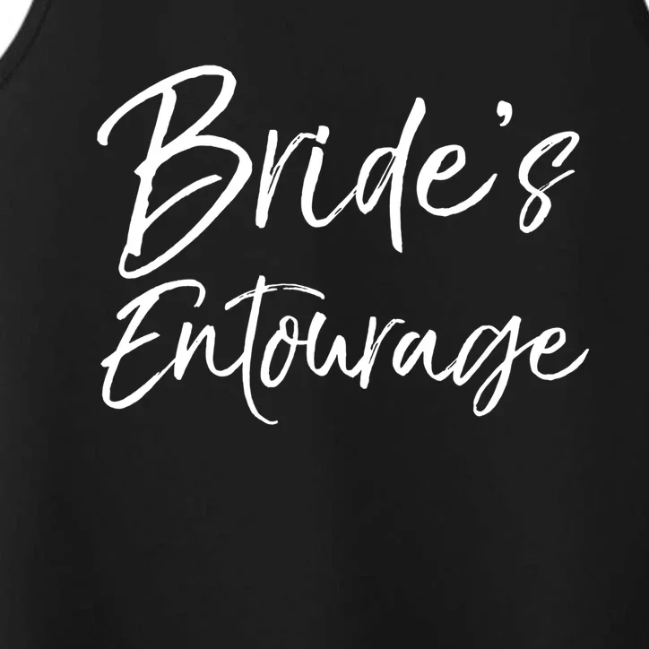 Matching Bachelorette Party Bridesmaids Bride's Entourage Gift Performance Tank