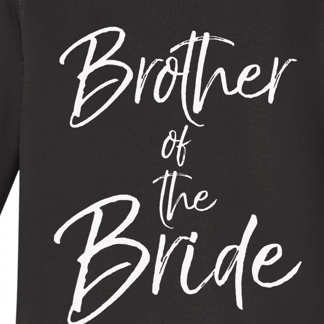 Matching Bridal Party Gifts for Family Brother of the Bride Baby Long Sleeve Bodysuit