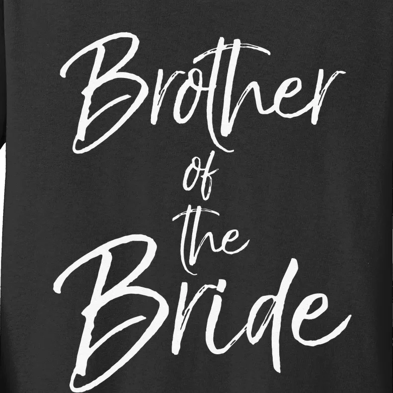 Matching Bridal Party Gifts for Family Brother of the Bride Kids Long Sleeve Shirt