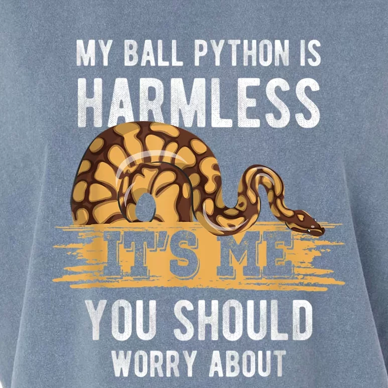 My Ball Python Is Harmless Tee | Snake Lover Garment-Dyed Women's Muscle Tee